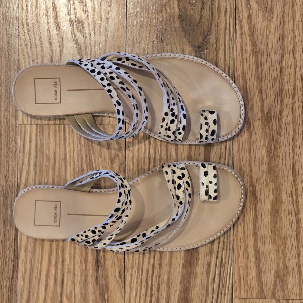 dolce vita Nelly Leopard Print Sandals